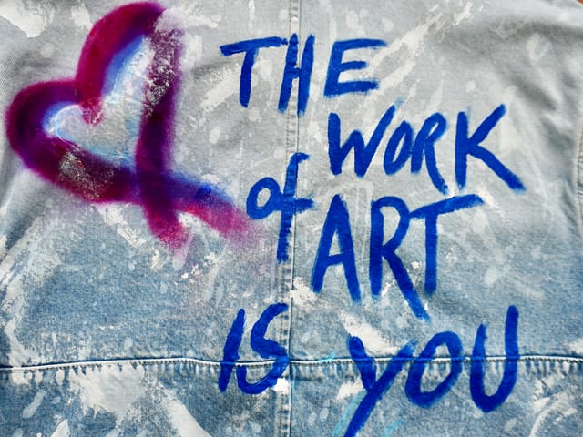 ART IS YOU — hand-painted denim jacket by VALYOU Couture®
